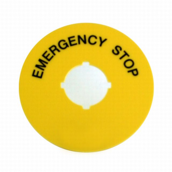 (image for) Yellow Label E-Stop - Click Image to Close